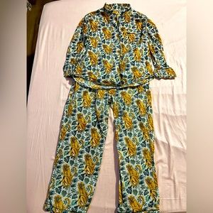 Printfresh Long Sleeve Sleep Set Monkey Pattern Size Large